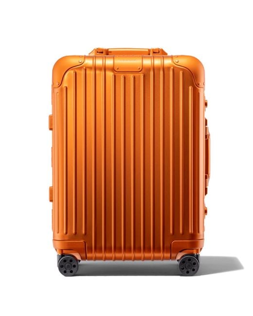 Rimowa Orange Original Cabin Suitcase for men