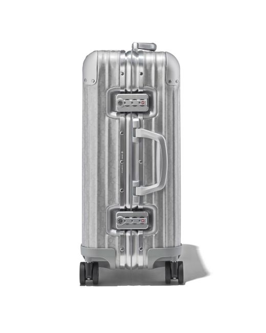 DIOR and RIMOWA Cabin Aluminium Suitcase In Silver Dior Oblique Print -  55x40x23 in Metallic for Men | Lyst UK