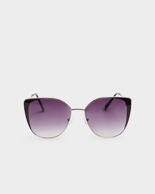 River Island Purple Black Cat Eye Sunglasses