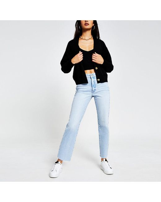 river island long black cardigan