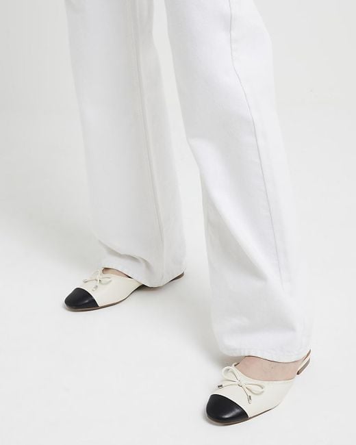 River island white pumps cheap