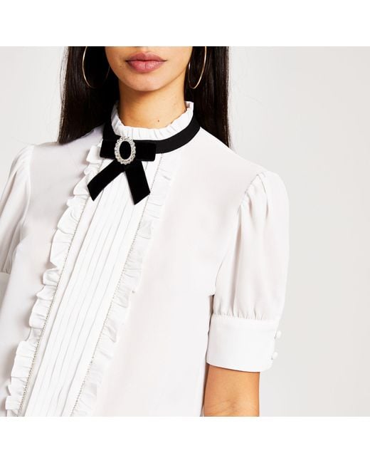 river island embellished shirt