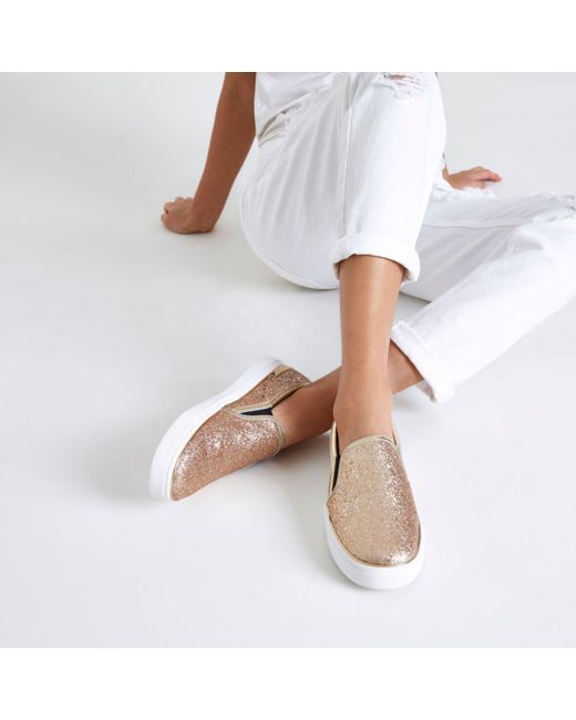 gold glitter plimsolls