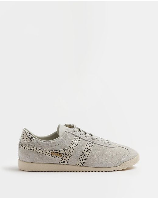 River Island Gola Grey Animal Print Bullet Sneakers in White Lyst