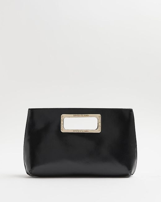 River Island Clutch Bag in Black Lyst