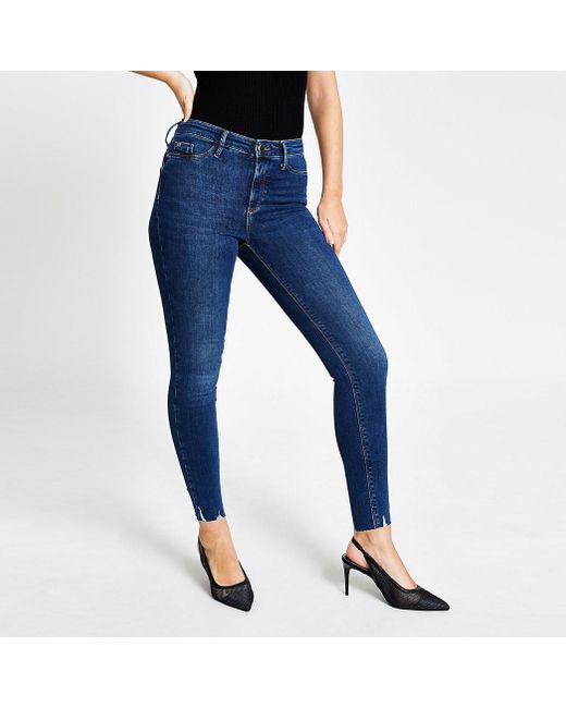 Buy Womens Dark Blue Molly Mid Rise 