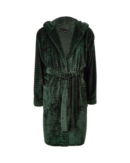 River Island Fleece Dressing Gown With 