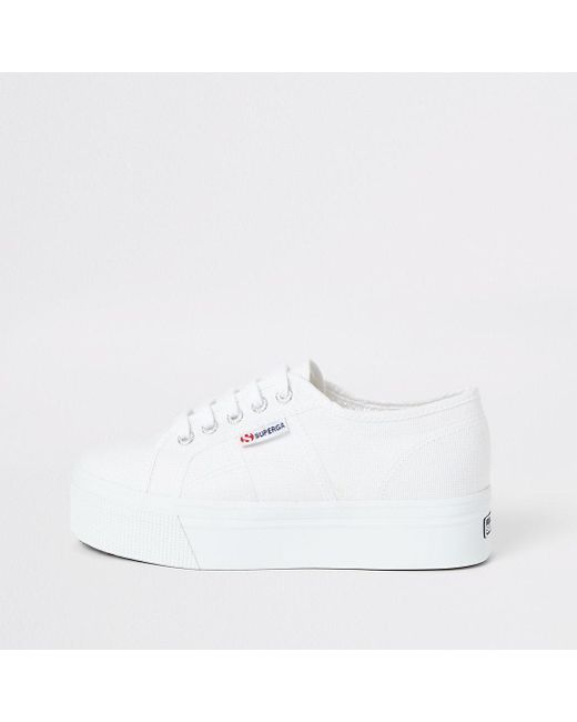 superga silver flatforms