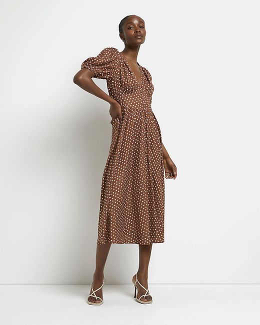 river island polka dress