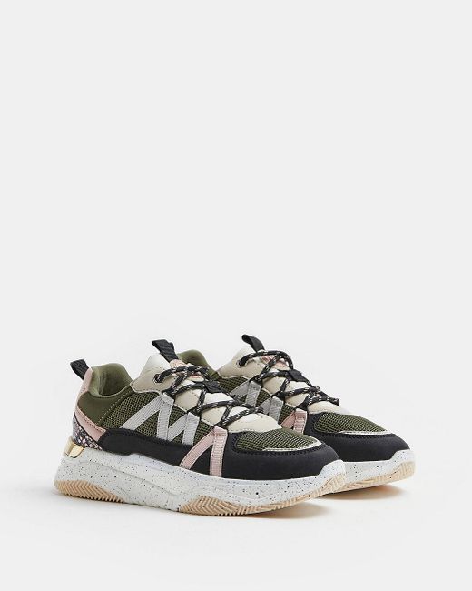 river island white chunky trainers