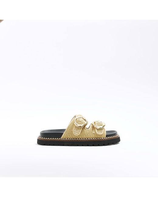 River island white sliders new arrivals