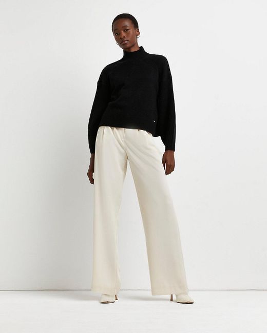 river island black jumper