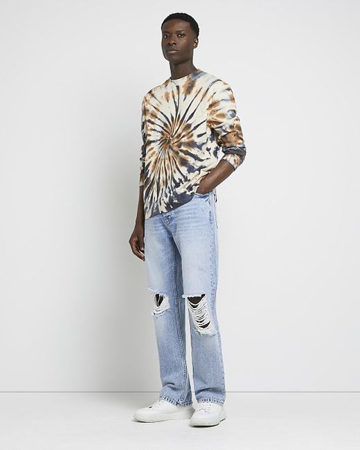 River Island Denim Loose Fit Ripped 