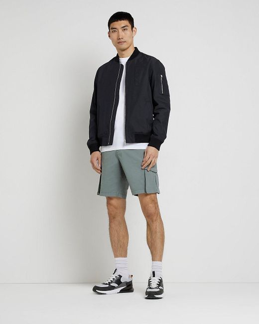 River Island Green Regular Fit Multi 