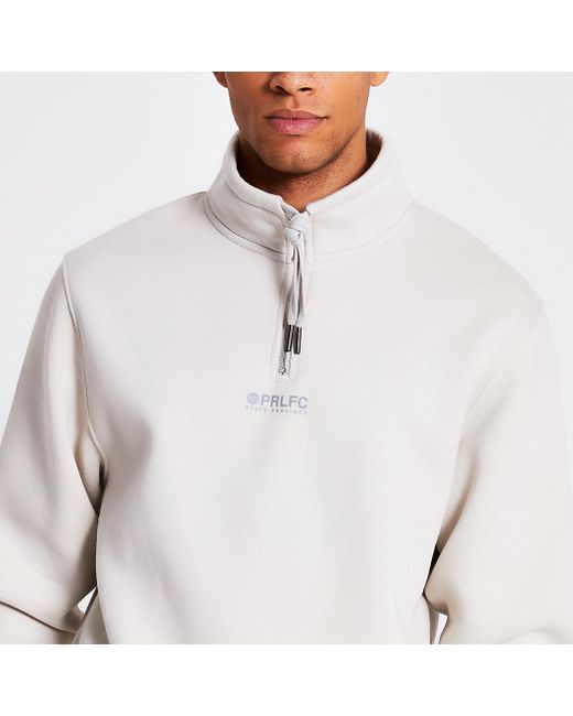 river island white sweatshirt