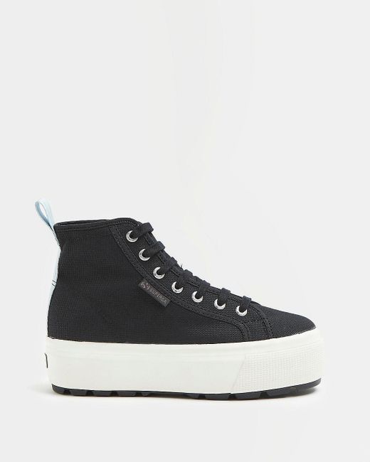 River Island Superga High Top Trainers 