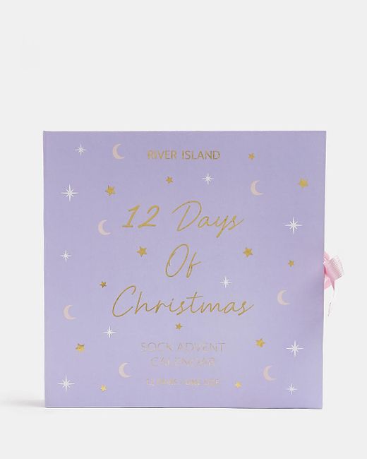 River Island Sock Advent Calendar in Purple Lyst