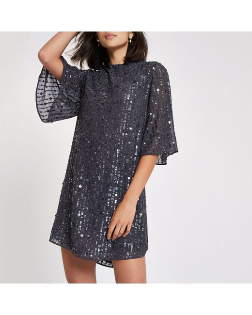 sequin smock
