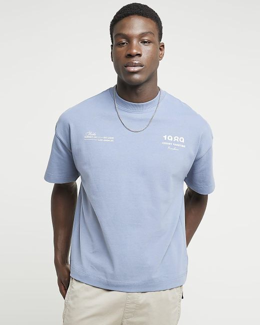 river island mens printed t shirts