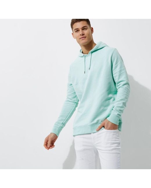 River Island Mint Green Hoodie for men