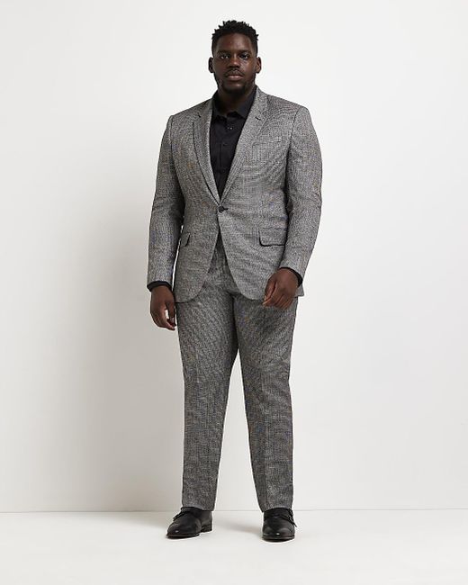 Tall Grey Slim Fit Suit Jacket 