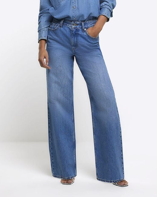 Wide leg 2025 jeans river island
