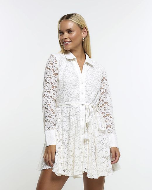 Divine Lace Midi Dress in Cream | Lace midi dress, Lace dress, Floral  embroidered dress