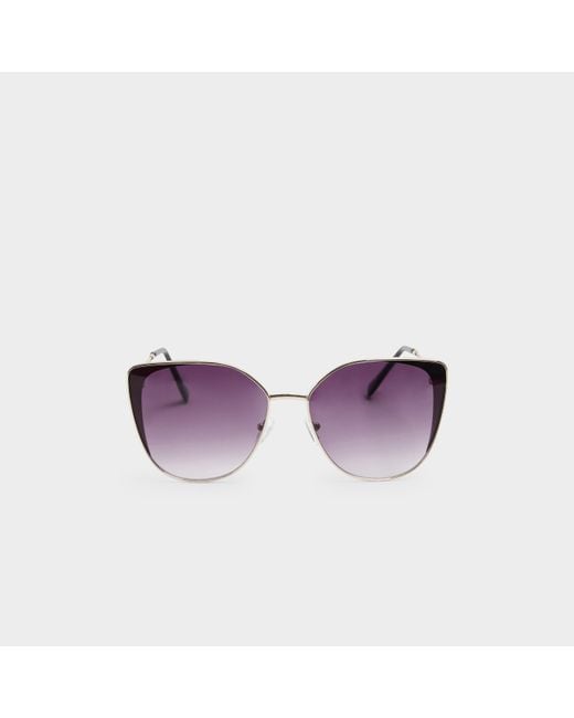 River Island Purple Black Cat Eye Sunglasses