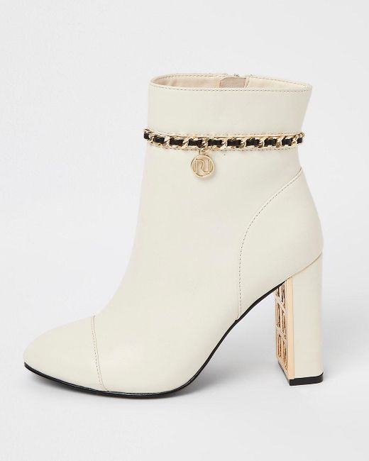 white ankle boots wide fit