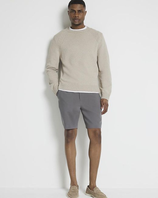 River Island Gray Casual Shorts for men