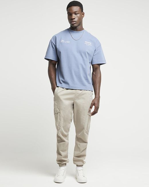 river island mens printed t shirts