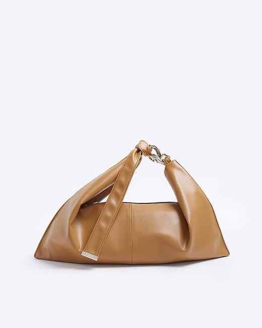 River Island Brown Slouch Shoulder Bag Lyst