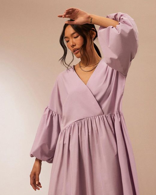 oversized wrap dress