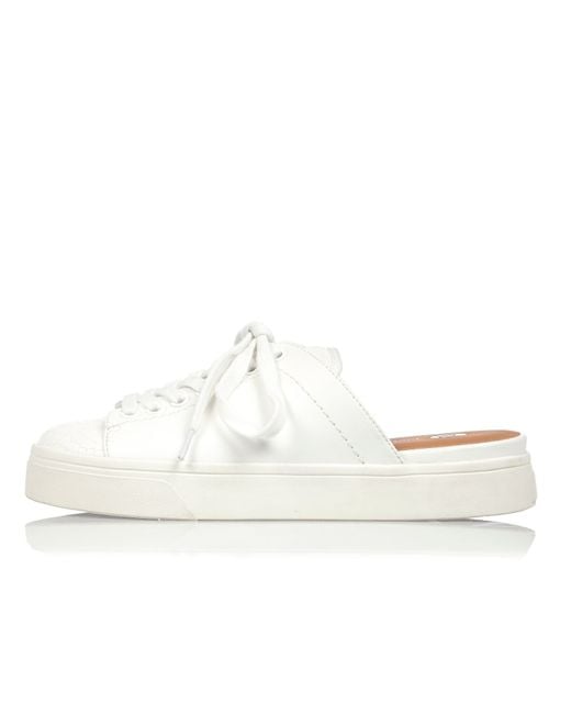 River Island White Backless Trainers