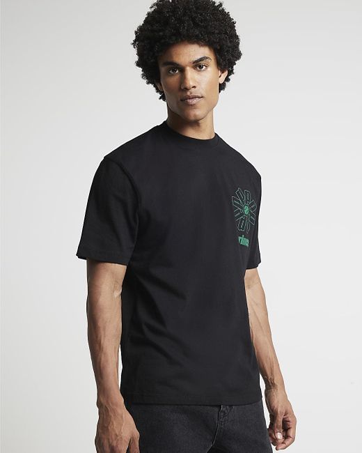 River Island Blue Prince Graphic T-shirt for men
