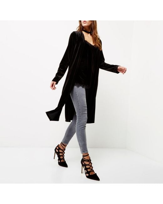 velvet duster jacket