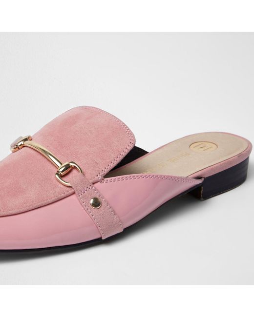 river island backless loafers