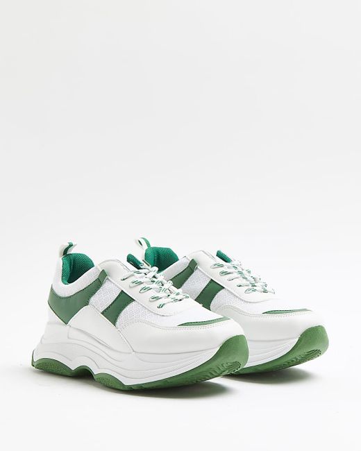 green chunky trainers