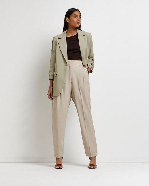 tailored longline blazer