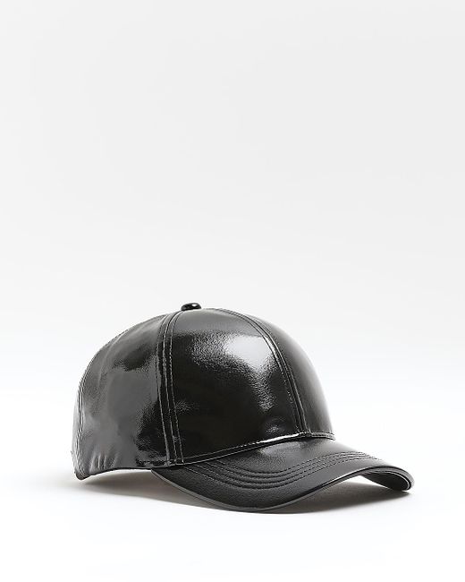 River Island Black Vinyl Cap | Lyst