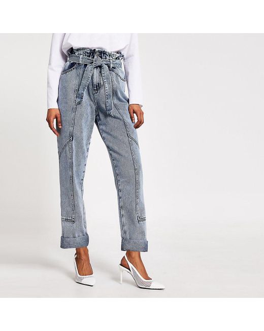river island paperbag jeans