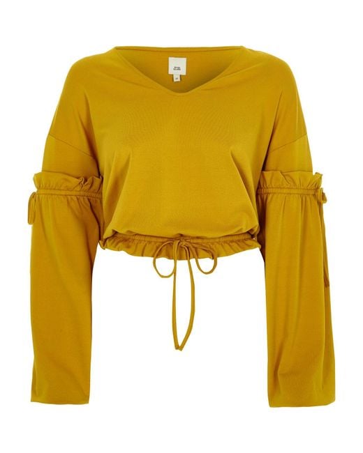 River Island Frill Drawstring Top River Island Frill Drawstring Top