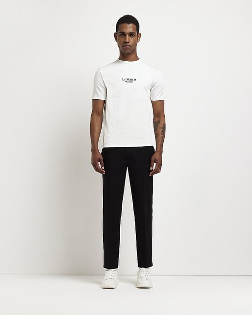 Muscle Fit T-shirt in White for Men | Lyst