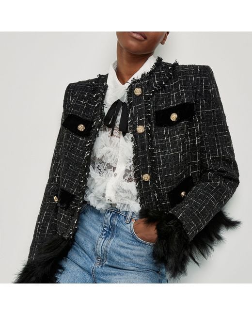 Tweed jacket deals river island