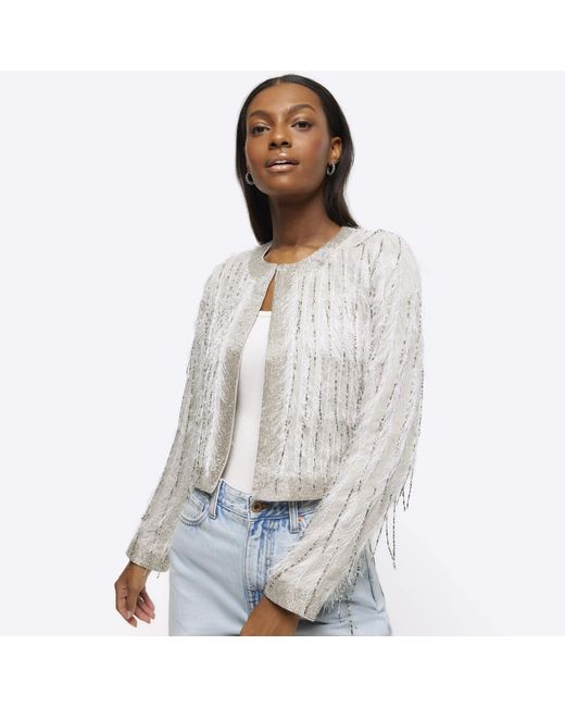 Feather jacket white hot sale