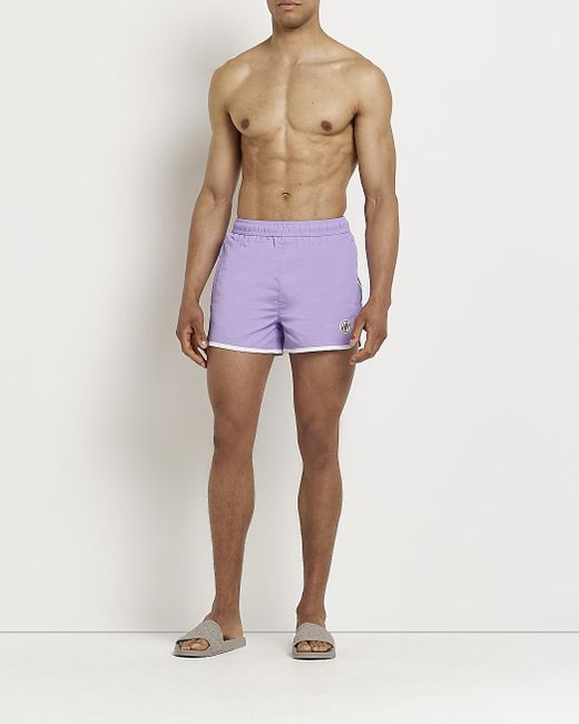 River Island Purple Skinny Fit Swim 