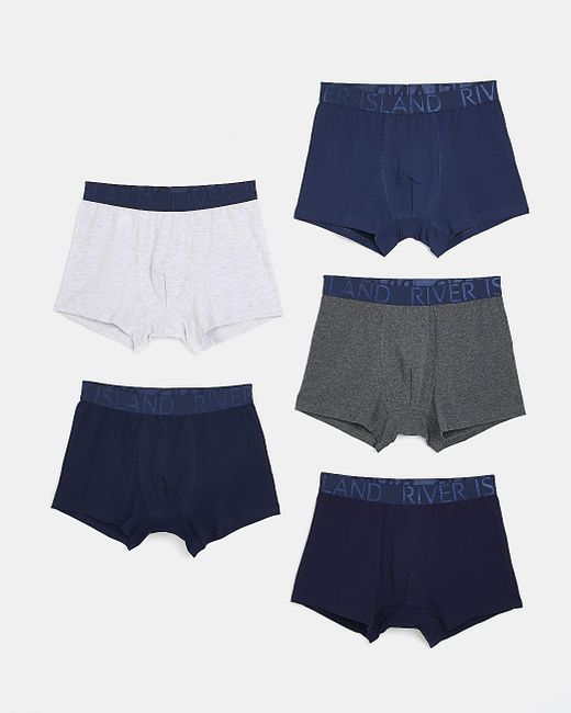 River Island Multipack Ri Boxer Shorts in Blue for Men Lyst