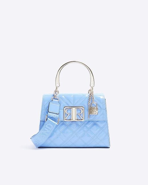 River Island Blue Tote Bag Lyst