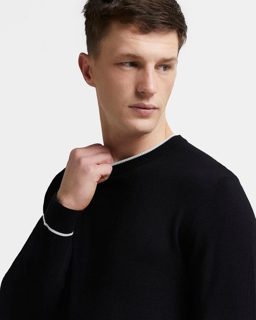 river island black jumper