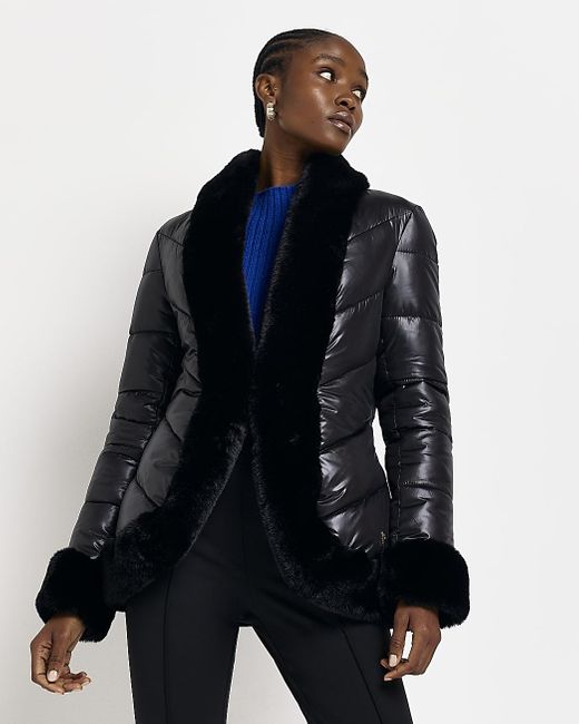 belted padded jacket